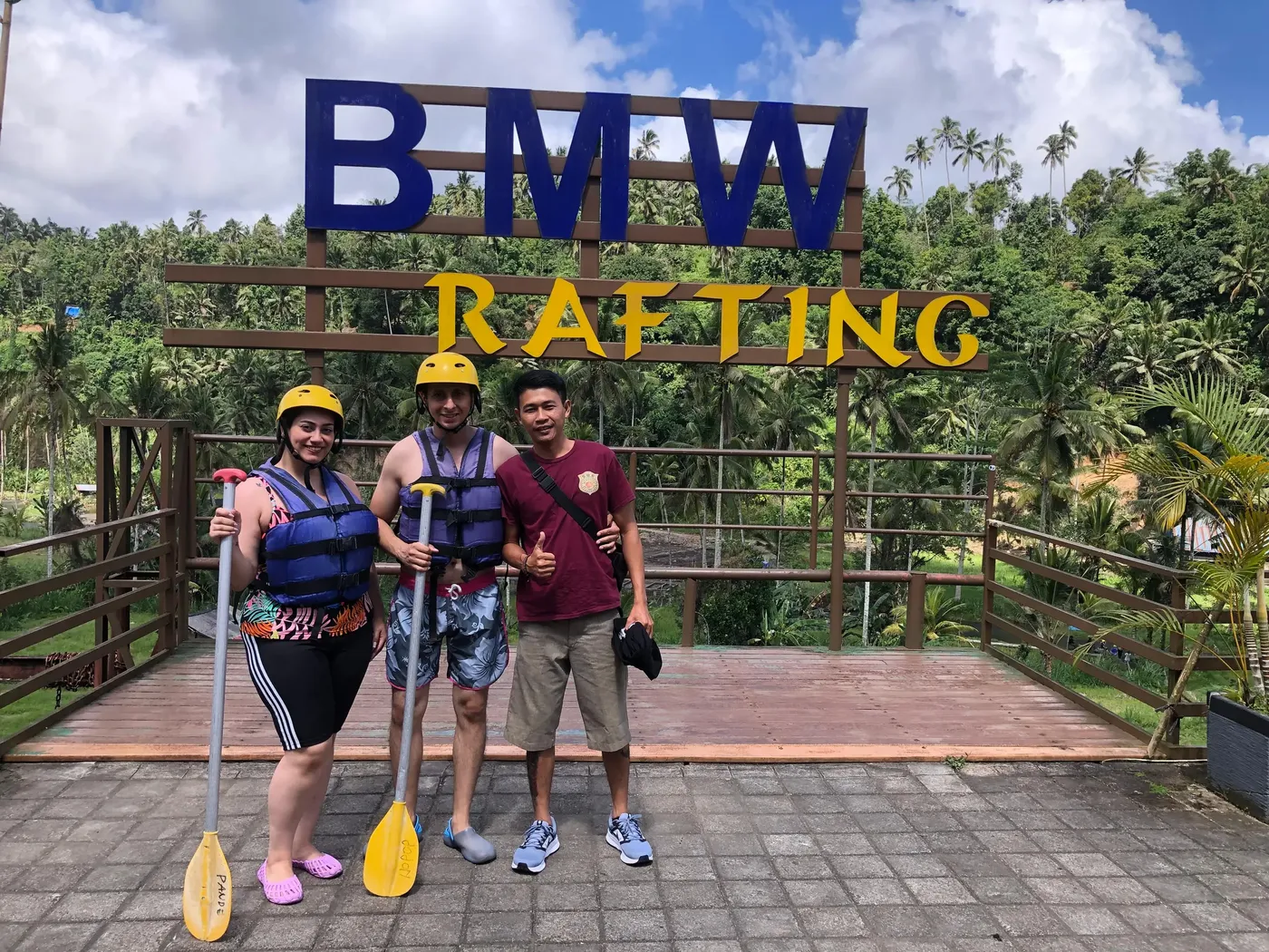 Couple with Eka before rafting